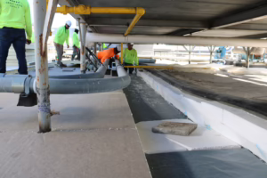 Tight working quarters on food manufacturing facility Milwaukee WI